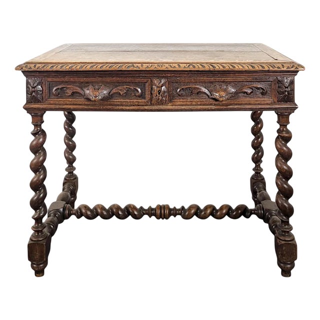 Louis XIII Style Oak Desk For Sale