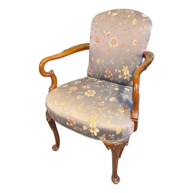 20th Century Southwood Mahogany Ornate Chippendale Side Chair – Made in North Carolina For Sale