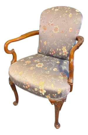 20th Century Southwood Mahogany Ornate Chippendale Side Chair – Made in North Carolina