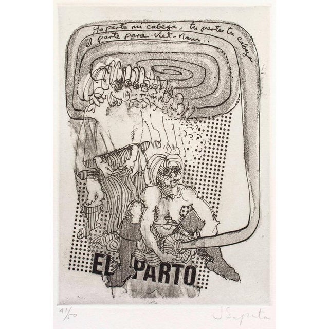 Julio Herrero Zapata, Mutilates and Mutilated Print Suite, 1970s, Etching For Sale - Image 6 of 8