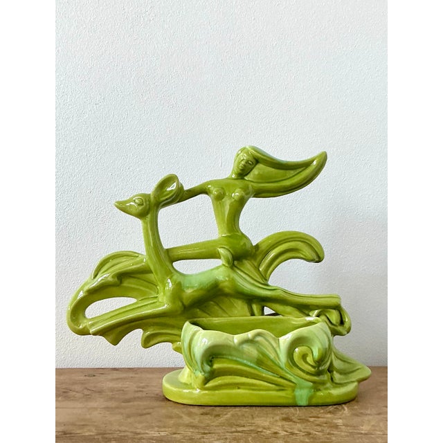 Haeger Vintage MCM Royal Haeger Glazed Ceramic Lamp For Sale - Image 4 of 12