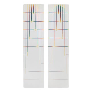 Paolo Minoli, These Few Notes in Light, Italy, 1989, Acrylic on Board For Sale