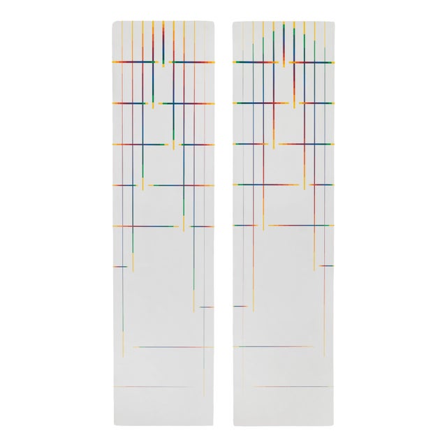 Paolo Minoli, These Few Notes in Light, Italy, 1989, Acrylic on Board For Sale