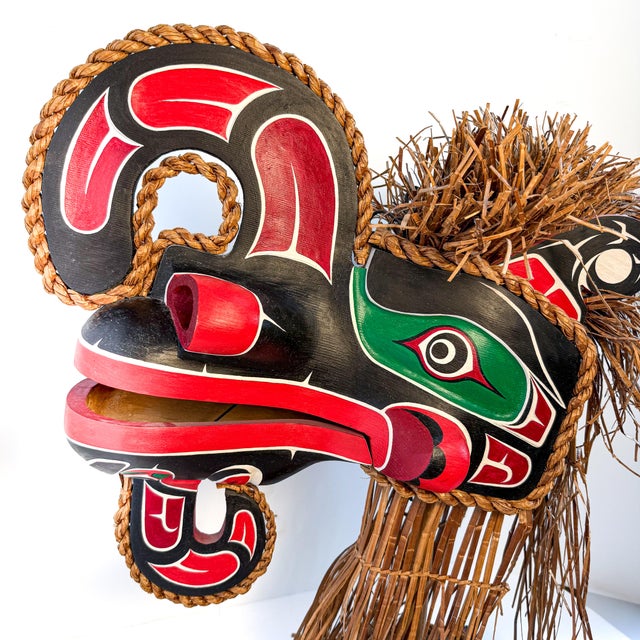 Stan Hunt III Kwakwaka’wakw “Crooked Beak of Heaven” Sculpture, 2000 For Sale - Image 11 of 12