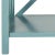 Modern 2 Tier Open Bookcase in Slate Teal For Sale - Image 3 of 5