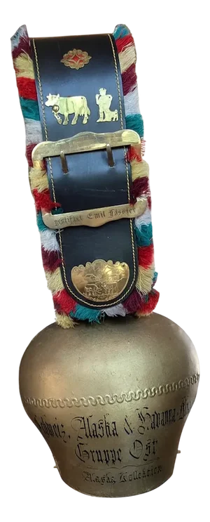 Fringe Leather Strap and Gold Crest, 1990