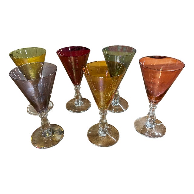Vintage Hungarian Crystal Glasses, 1958, Set of 6 For Sale