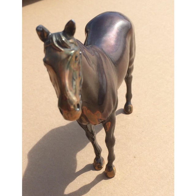 Vintage Copper Horse Statue Chairish