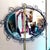 Vintage Wrought Iron Scrollwork Oval Wall Mirror For Sale - Image 11 of 11