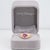 Modern Pink Sapphire Ring With Natural Diamonds: Solid 14k Gold, Heart Shaped 7x6.8mm, Size 6.75 For Sale - Image 3 of 9