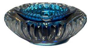 Blue Murano Glass Ashtray, Italy, 1970s