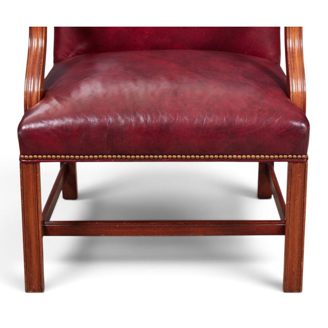 Hancock & Moore Hancock & Moore Chippendale Mahogany Desk Chair Armchair For Sale - Image 4 of 5