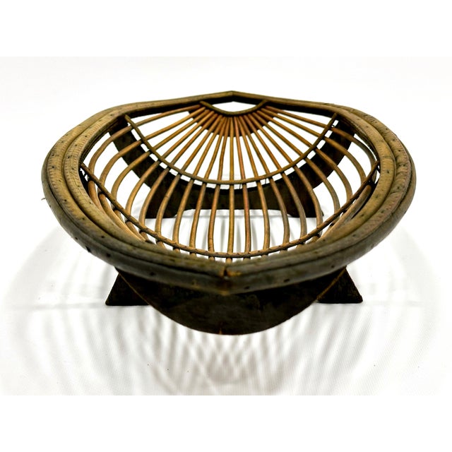 Mid-Century Modern Mid-Century Large Wooden Fruit Basket, 1960s For Sale - Image 3 of 14