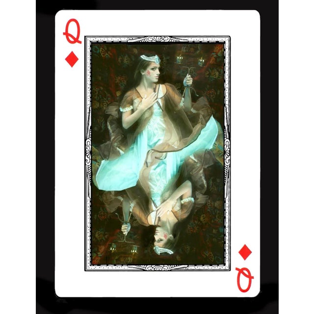 Contemporary Queen of Diamonds, Underwater Photography, Archival Metallic Paper Contemporary, 2015 For Sale - Image 3 of 3
