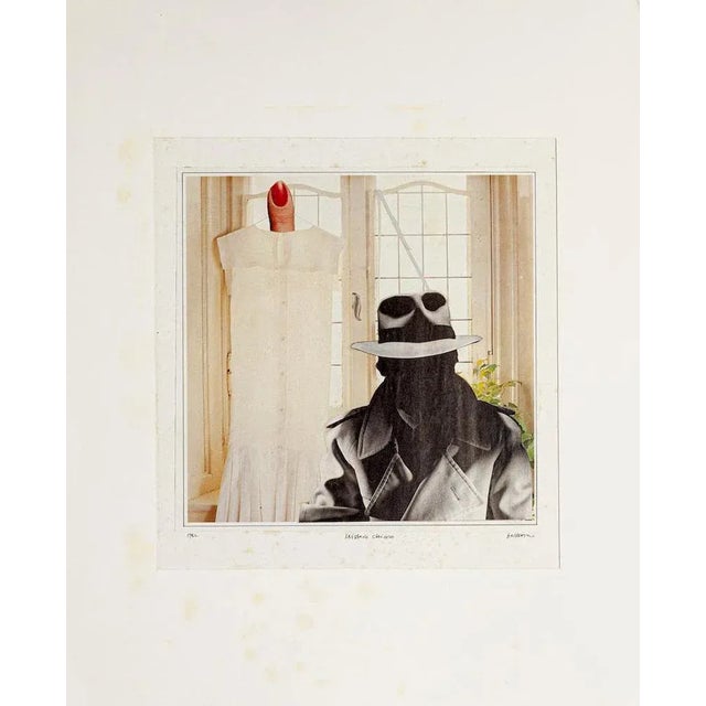 Evident mystery is an original collage artwork, realized in 1982 by italian artist sergio barletta, applied on the...