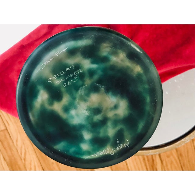 Shane Faro Studio Hand Blown Vase Collaboration With Angus Powers, Signed and Dated, Very Ethereal For Sale - Image 4 of 7