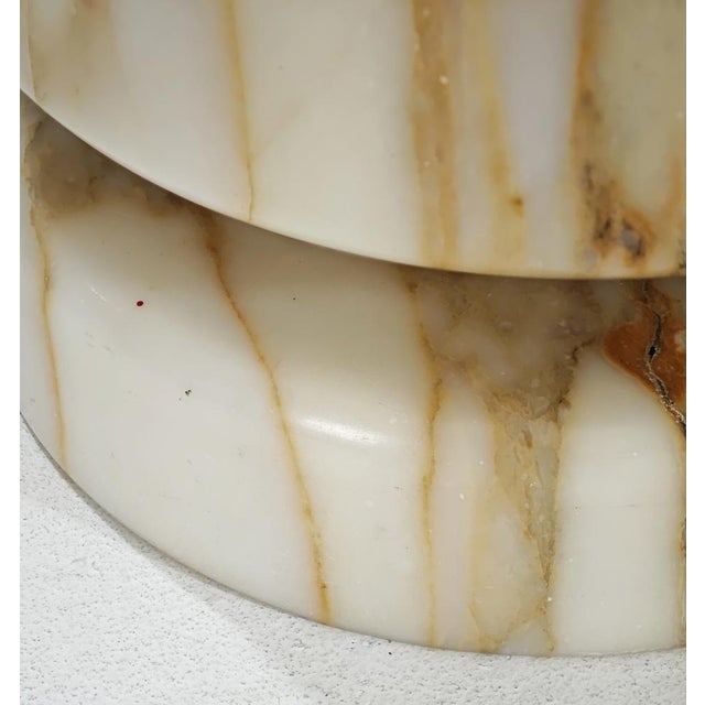 Stone Mid-Century Modern Calacatta Marble Pocket Emptier Vase by Angelo Mangiarotti, Italy, 1968 For Sale - Image 7 of 13