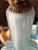 Mid 20th Century Pale blue Murano glass table lamps with gold metal and marble bases - a Pair For Sale - Image 9 of 13