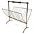 in the Style of Cesare Lacca, Brass and Wood Folding Magazine Rack, Italian, cir For Sale - Image 13 of 13