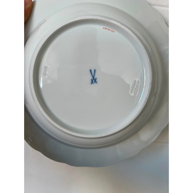 Porcelain Plate Set with Floral Decoration from Meissen Porcelain, 1990s For Sale - Image 11 of 15