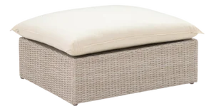 Cali Natural Wicker Outdoor Ottoman