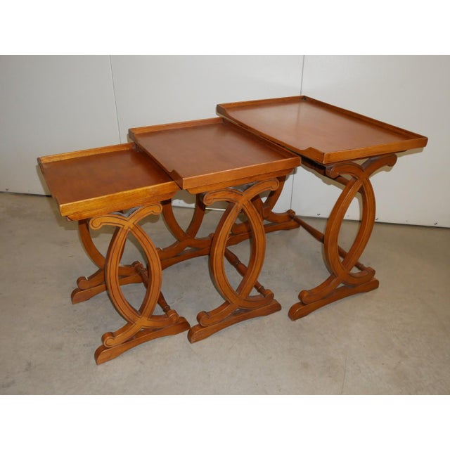 Vintage Nesting Tables, 1980s, Set of 3 For Sale - Image 4 of 16