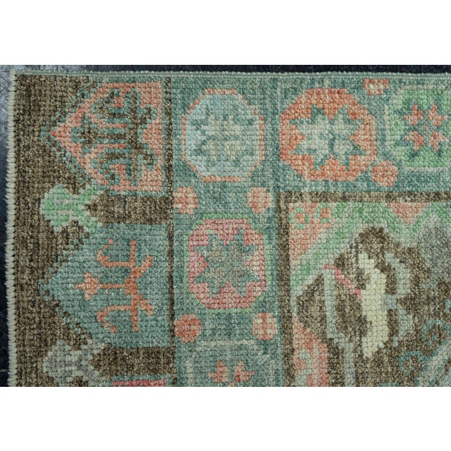 Turkish Oushak Rug 2'11" x 12'7" #20036 For Sale - Image 4 of 8