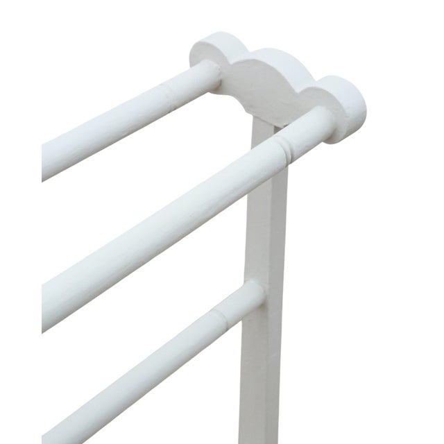 Antique Painted Towel Rail Stand, 1920s For Sale - Image 6 of 7