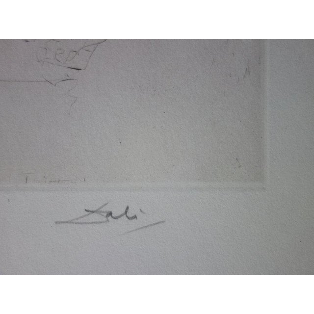 Salvador Dali, Golden Gate Bridge, Original Engraving For Sale - Image 6 of 7
