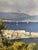 Ugo Maresca, Baie de Naples et vue sur le Vésuve, Oil on Canvas For Sale - Image 6 of 9