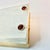 1970s Vintage Boho Chic Italian Amber & Sterling Pierced Button Stud Earrings - A Pair. For Sale - Image 9 of 9