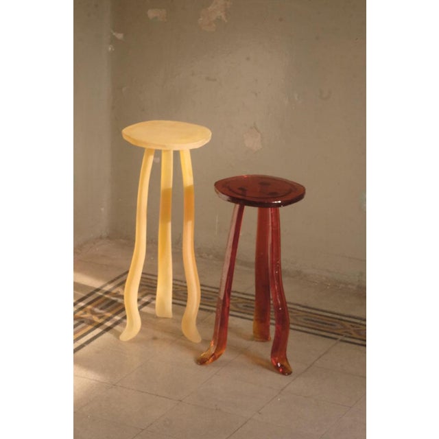 Sunburst Lung 1.0 Side Table in Hand Molded Resin by Szymon Keller For Sale - Image 12 of 18