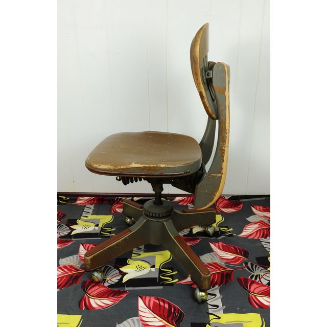 Antique Sikes Industrial Swivel Desk Office Chair Chairish