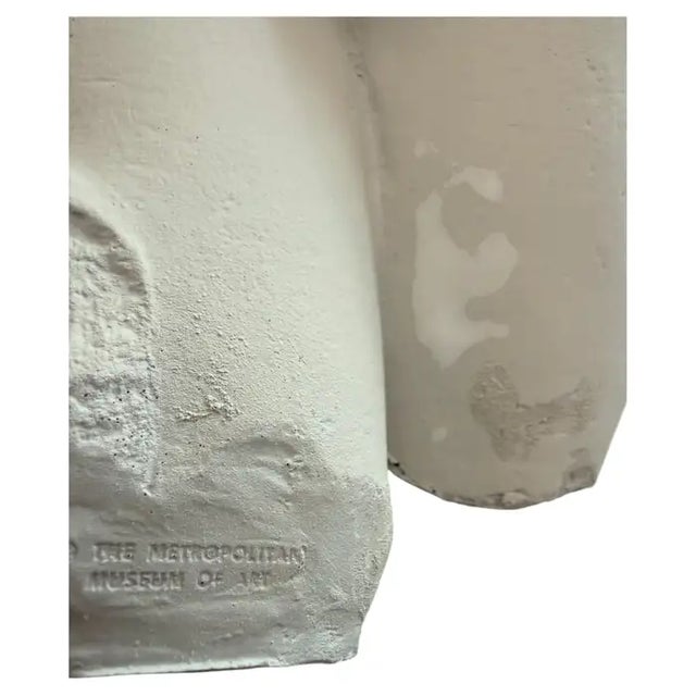 Classical Female Plaster Torso Figural Bust Sculpture on Wood Base, Mma For Sale - Image 13 of 14