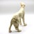 Mid-Century Modern White Glazed Ceramic Greyhound Figurine With Gold Accents For Sale In Cincinnati - Image 6 of 9