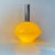 Vintage Italian Pendant Lamp in Yellow Glass and Chrome Plating, 1970s For Sale - Image 6 of 11