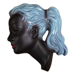 Wall Mask by Albert Strunz, 1950s For Sale