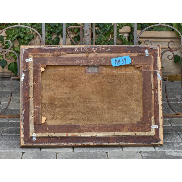Antique British Oil Dog Portrait by Edward Aistrop in Gilt Frame, circa 1900 For Sale - Image 10 of 12
