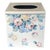 Vintage Shabby Chic Cottage Style Floral Tissue Box Cover For Sale