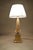 Brass Corn Table Lamp with White Pleated Shade, 1970s For Sale - Image 4 of 14