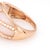 Pink Opal Diamond Ring Sz 7 Estate 14k Rose Gold Wide Band Fine Jewelry For Sale In Los Angeles - Image 6 of 7