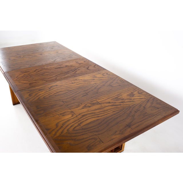 Dillingham Mid Century Pecky Cypress Dining Table Chairish