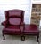1990s Timeless Elegance Meets Executive Comfort: The Classic Leather Wingback Chair & Ottoman Set For Sale In Raleigh - Image 6 of 10