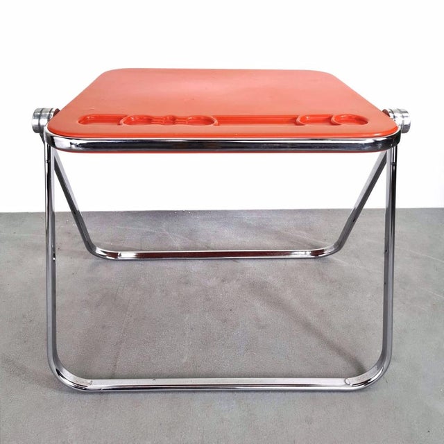 Castelli Desk Red Writing Mod. Plato G. Piretti for Anonima Castelli by Giancarlo Piretti, Unkns For Sale - Image 4 of 14