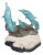 Blue Quartzite Dolphin Sculpture on Onyx Base, Brazil, Late 20th Century. For Sale