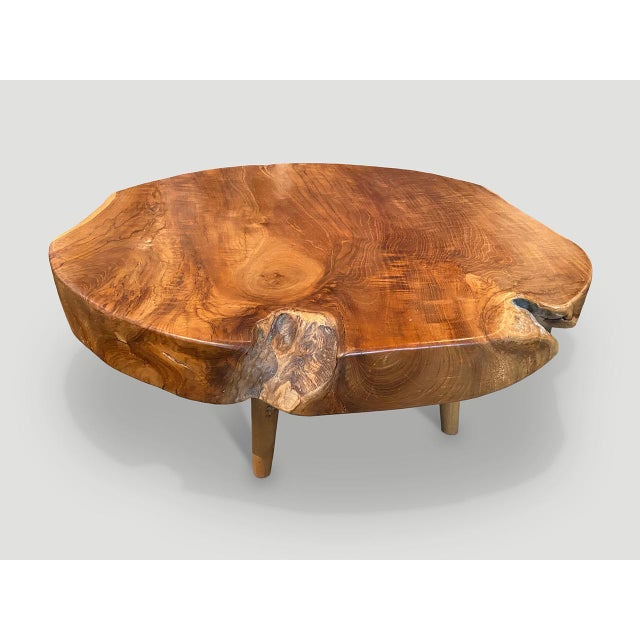 Andrianna Shamaris Mid-Century Style Organic Coffee Table For Sale - Image 16 of 18