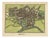 Antique Hand-Coloured Normandy Town of Caen Map Engraving, 1666 For Sale