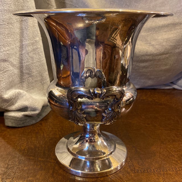 Poole Silver Co. Vintage Poole Silver Co. "Bristol" Trophy Champagne Bucket For Sale - Image 4 of 9