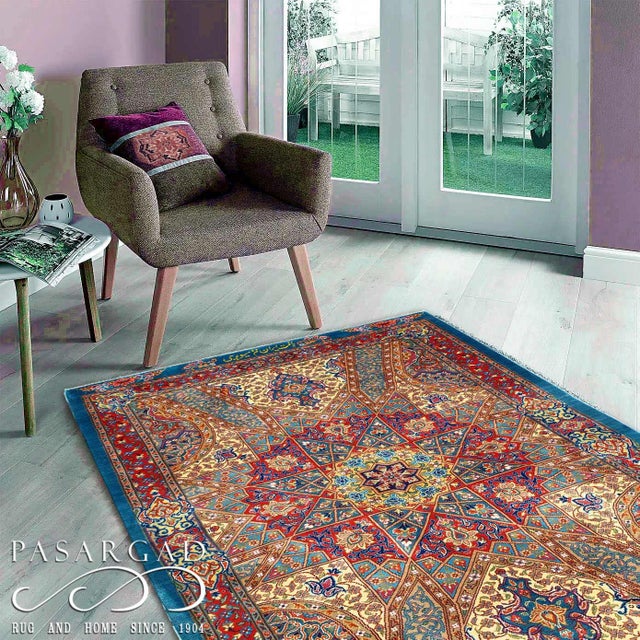 Super Fine Hand knotted and meticulously crafted by Persian artisans, this stunning Qum Black Hand Knotted Area Rug D14253...