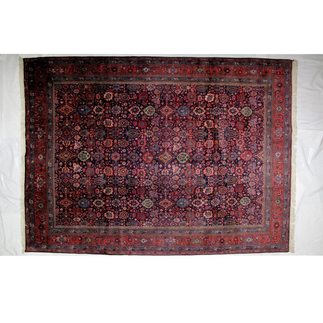 Persian Bijar Style Wool Rug - 9′10″ × 13′10″ For Sale In New York - Image 6 of 6